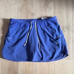 Nike Royal Blue Sports Skirt with Built-In Shorts